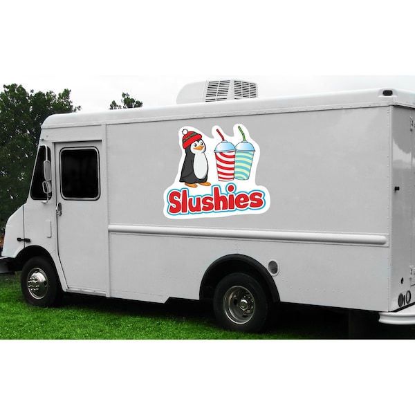 Safety Sign, 9 in Height, Vinyl, 6 in Length, Slushies, D-DC-12-Slushies